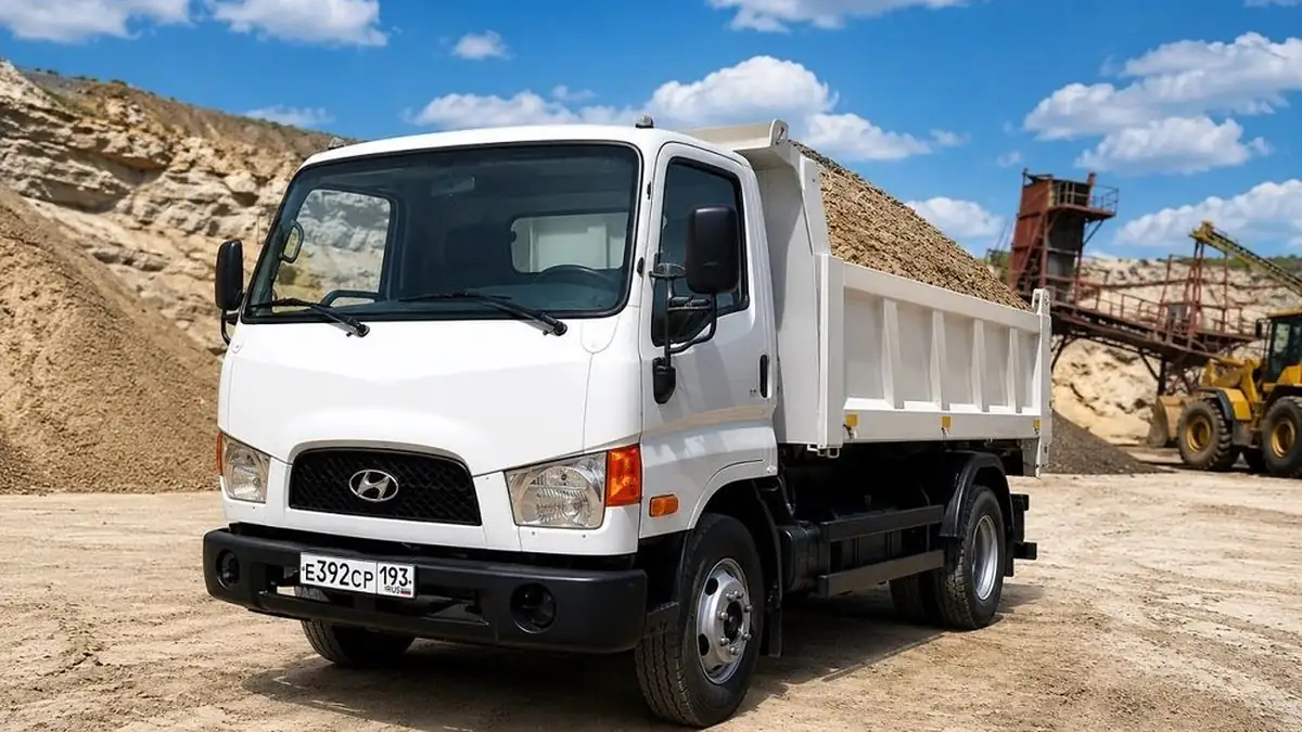 Мини-самосвал Hyundai 3 куба — привозит отсев от 1 куба